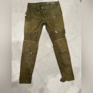 Zara Women's Olive Skinny Jeans